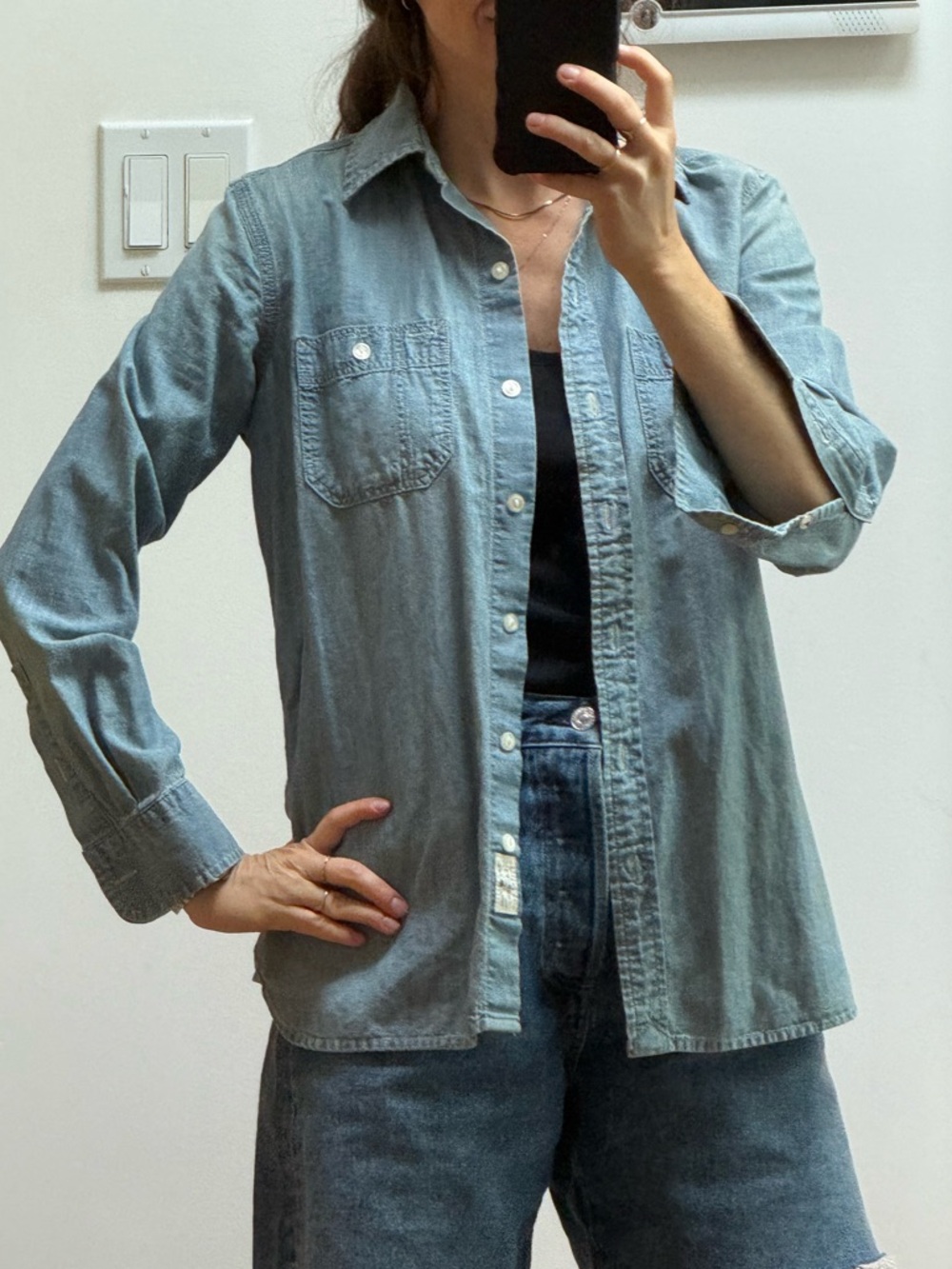 Ralph Lauren Light Blue Denim Button-Down Shirt